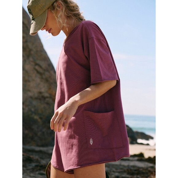 FP MOVEMENT Hot Shot Tee Romper / Clove - Picture 3 of 10